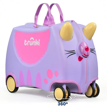 Детски куфар Trunki Cassie the Cat Lilac