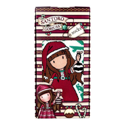 Чорапи в подаръчна кутия Santoro Gorjuss Merry and Bright - Tis The Season