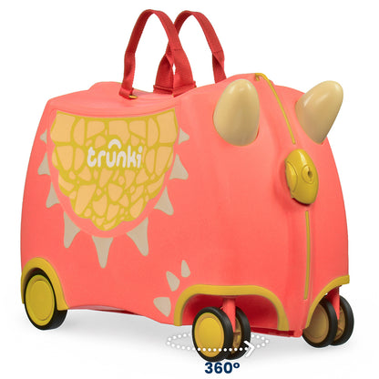 Детски куфар Trunki Dylan the Dragon Red
