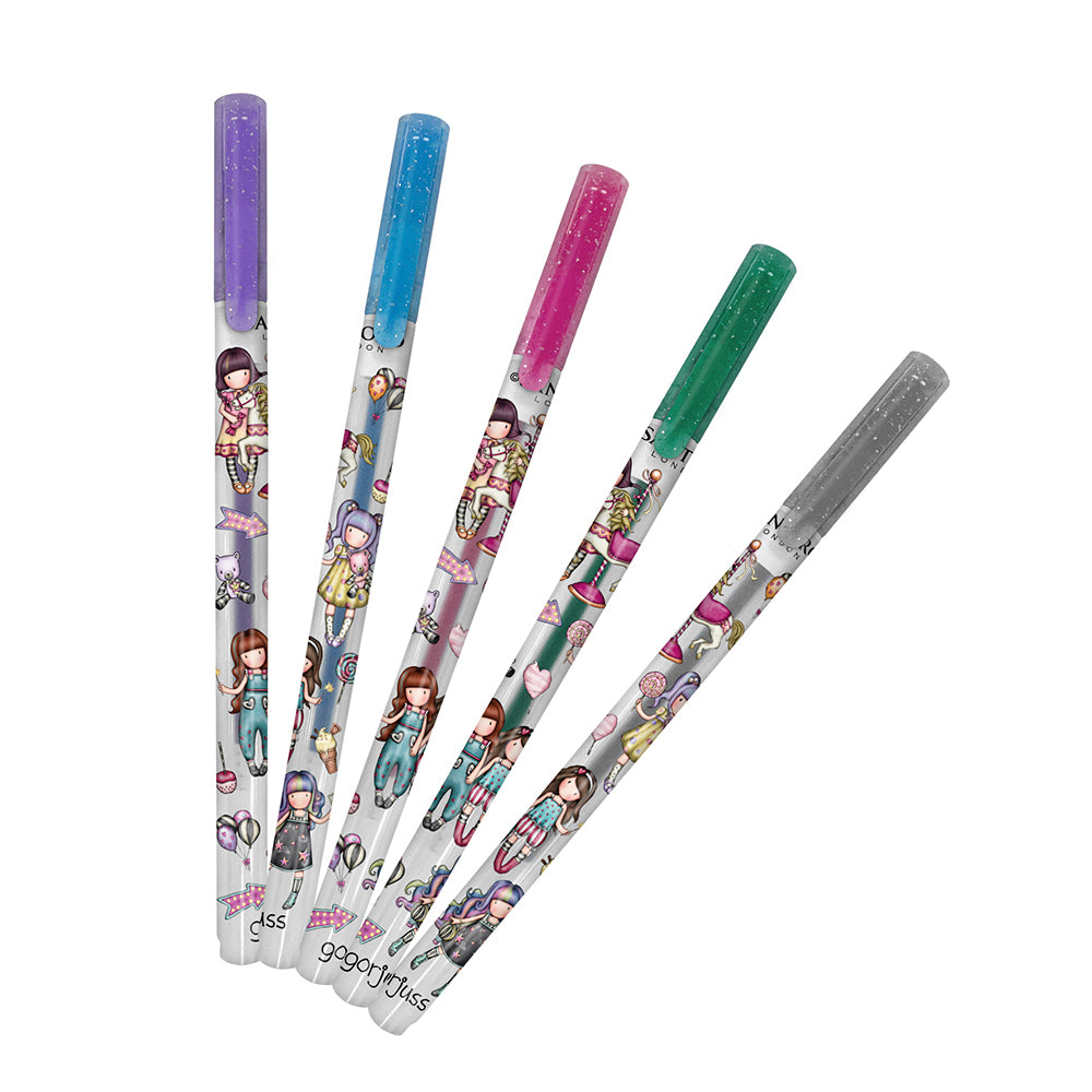 Комплект от 5 гел химикалки Santoro Gorjuss Fairground