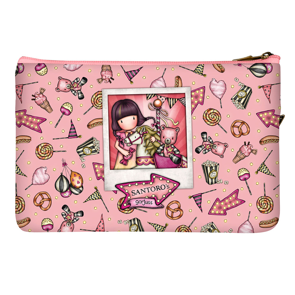 Плосък несесер с джоб Santoro Gorjuss Carousel