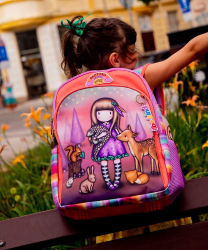 Класическа ученическа раница Santoro Gorjuss Be Kind To All Creatures