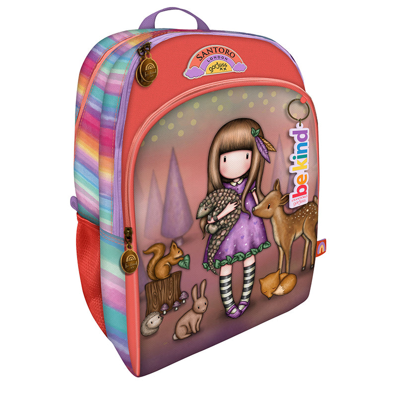 Класическа ученическа раница Santoro Gorjuss Be Kind To All Creatures