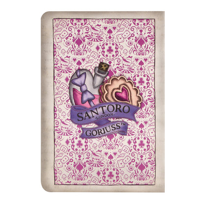 Комплект от 4 тетрадки Santoro Gorjuss Through The Looking Glass