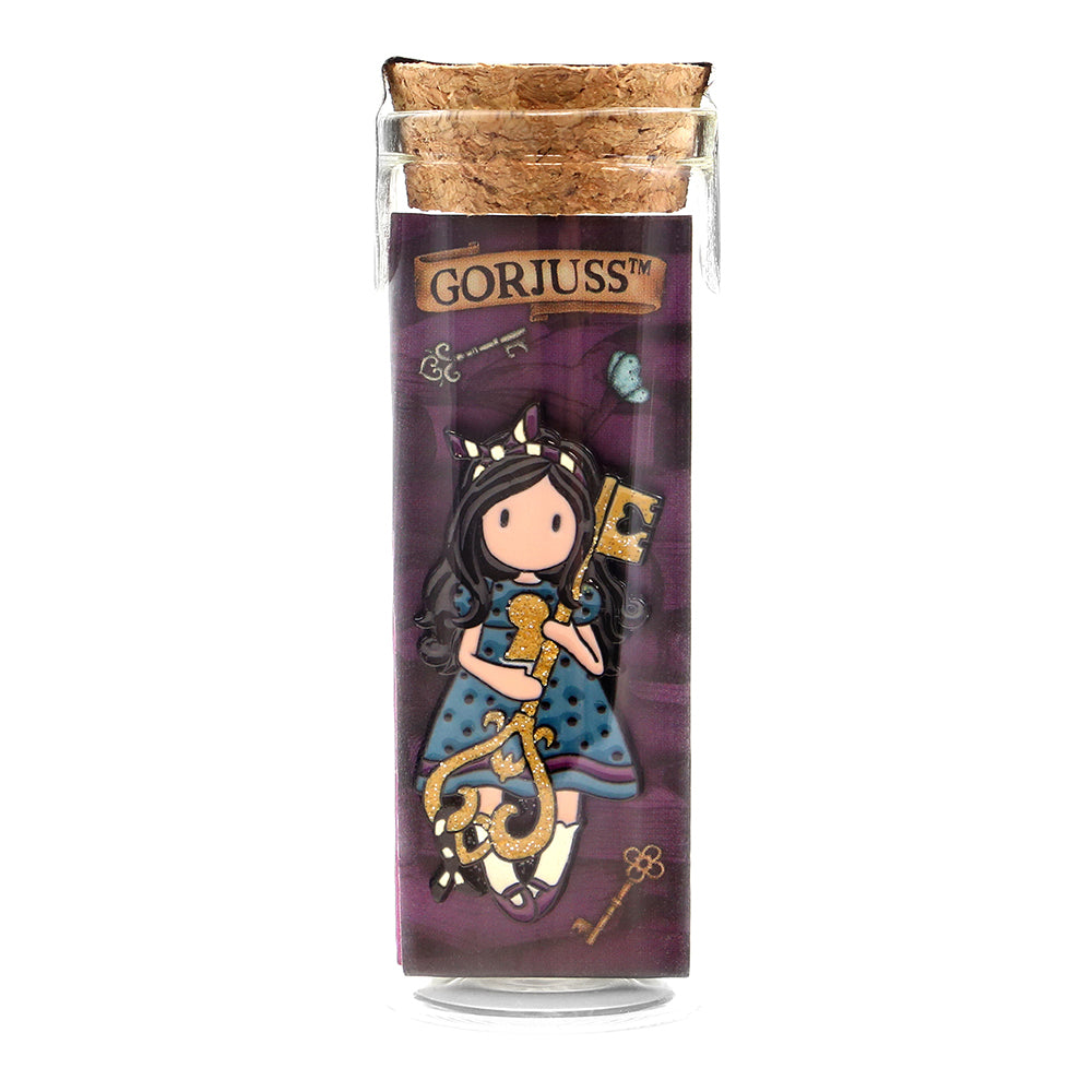 Метален пин в стъклена бутилка Santoro Gorjuss Through The Looking Glass Curiosity