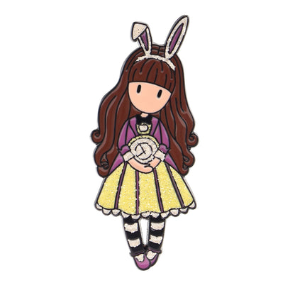 Метален пин в стъклена бутилка Santoro Gorjuss Through The Looking Glass Just One Second