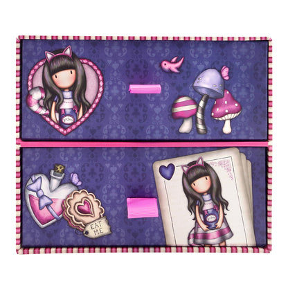 Кутия за съхранение с чекмеджета Santoro Gorjuss Cheshire Cat