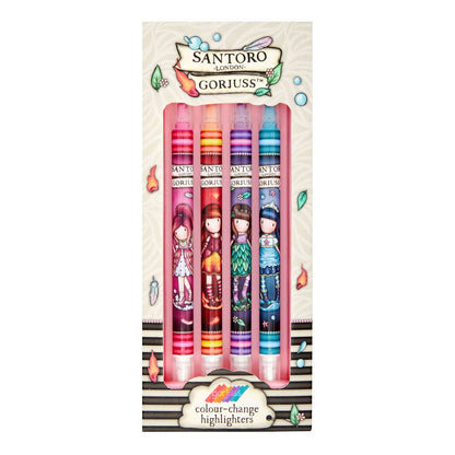 Комплект от 4 променящи цвета си маркера Santoro Gorjuss Elements