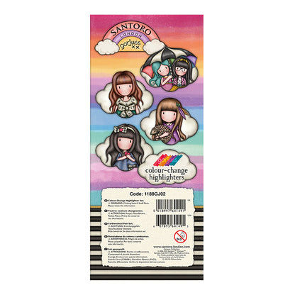 Комплект от 4 променящи цвета си маркера Santoro Gorjuss Be Kind