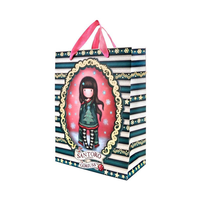 Средна подаръчна торбичка Santoro Gorjuss Merry and Bright - Cosy