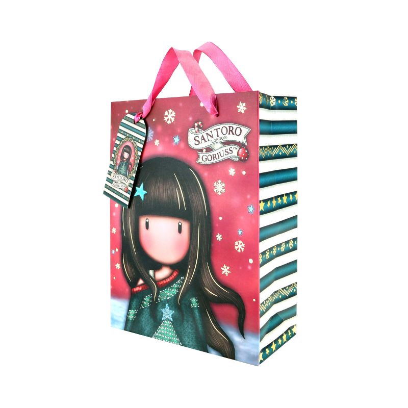 Средна подаръчна торбичка Santoro Gorjuss Merry and Bright - Cosy