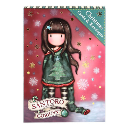 Комплект от 8 Коледни картички Santoro Gorjuss Merry and Bright - Cosy