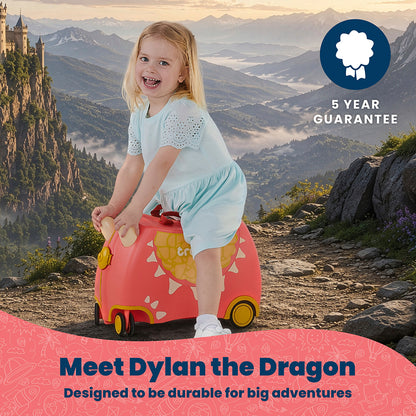 Детски куфар Trunki Dylan the Dragon Red