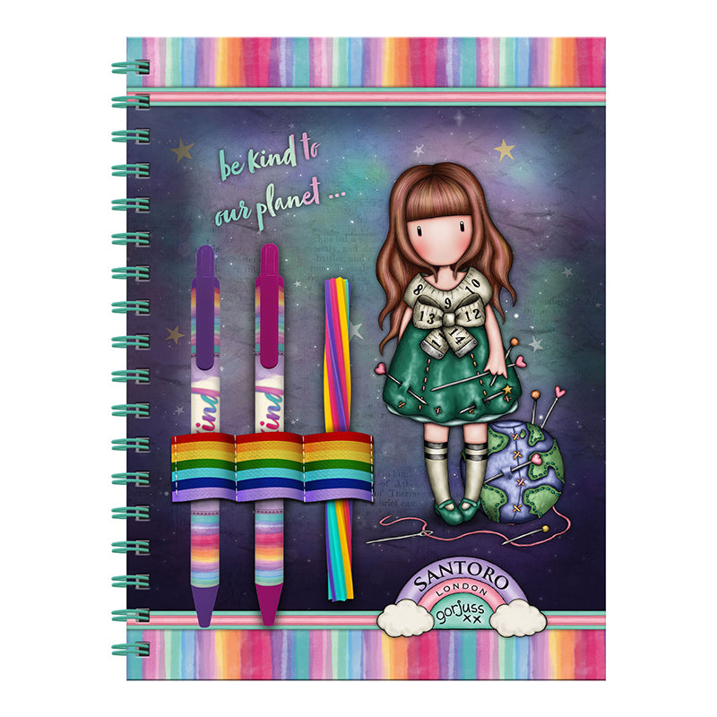 Тетрадка с пособия Santoro Gorjuss Be Kind To Our Planet
