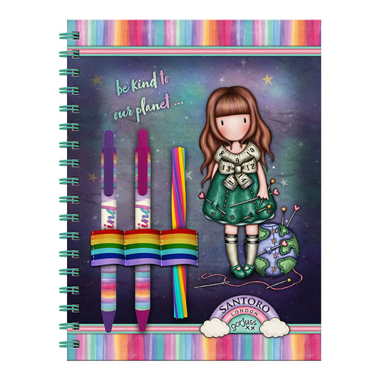 Тетрадка с пособия Santoro Gorjuss Be Kind To Our Planet