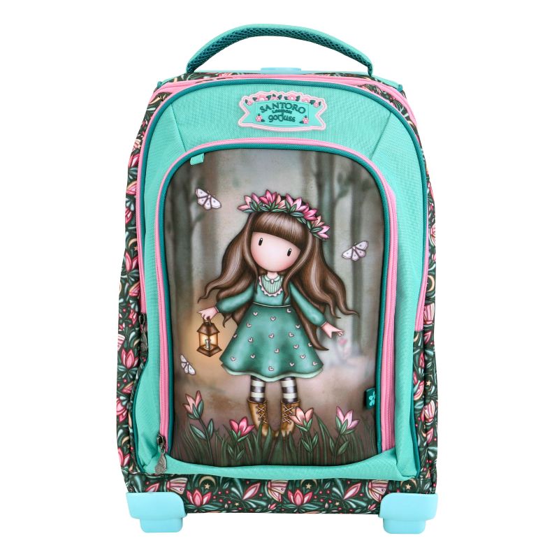Ученическа раница на колела Santoro Gorjuss In The Forest - Woodland Wildflower