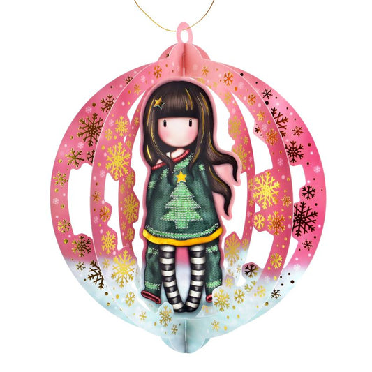 Комплект от 3 бр Коледна 3D декорация Santoro Gorjuss Mеrry and Bright - Cosy