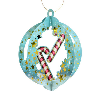 Комплект от 3 бр Коледна 3D декорация Santoro Gorjuss Mеrry and Bright - Tis The Season