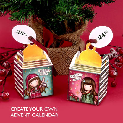 Комплект от 6 бр мини подаръчни кутии Santoro Gorjuss Mеrry and Bright