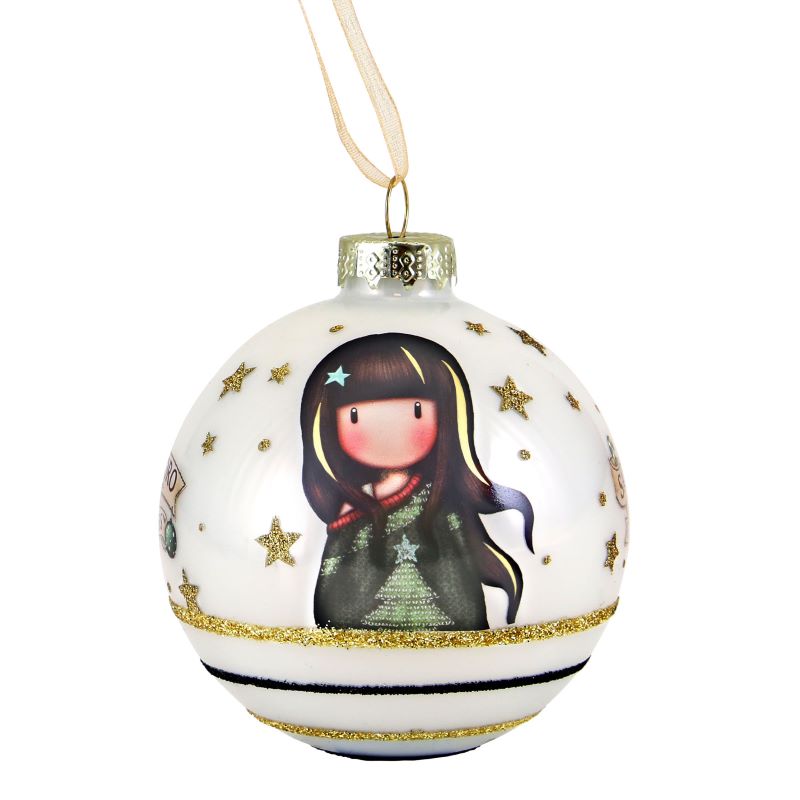 Комплект от 2 бр Коледни играчки за елха Santoro Gorjuss Mеrry and Bright