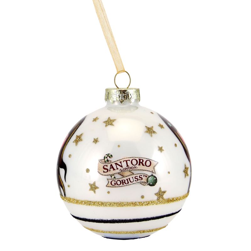 Комплект от 2 бр Коледни играчки за елха Santoro Gorjuss Mеrry and Bright