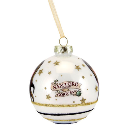 Комплект от 2 бр Коледни играчки за елха Santoro Gorjuss Mеrry and Bright