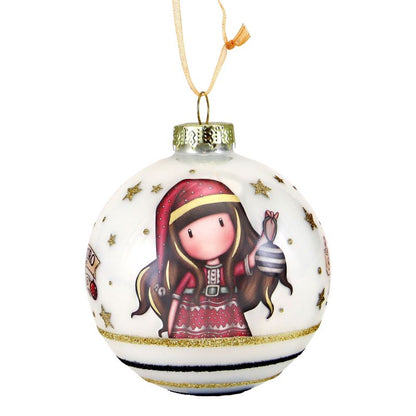 Комплект от 2 бр Коледни играчки за елха Santoro Gorjuss Mеrry and Bright