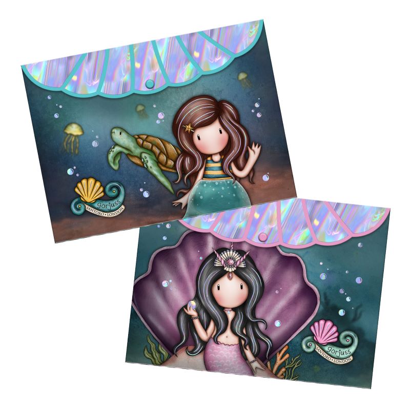 Папка с копче 2 бр Santoro Gorjuss Making Waves - Deep Secrets and The World Is Your Oyster