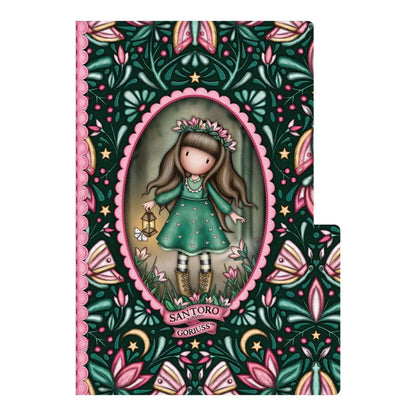 Комплект от 2 тетрадки с широки редове Santoro Gorjuss In The Forest - Little Mushroom / Woodland Wildflower