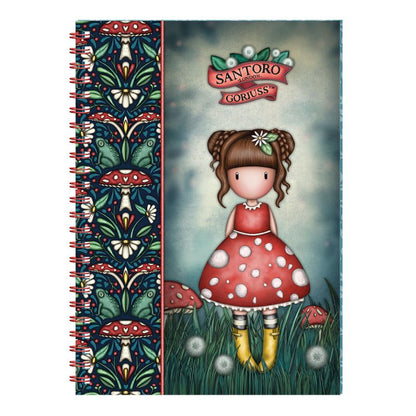 Тефтер с 2 книгоразделителя Santoro Gorjuss In The Forest - Little Mushroom