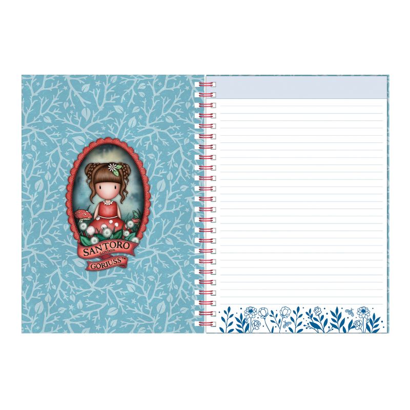 Тефтер с 2 книгоразделителя Santoro Gorjuss In The Forest - Little Mushroom