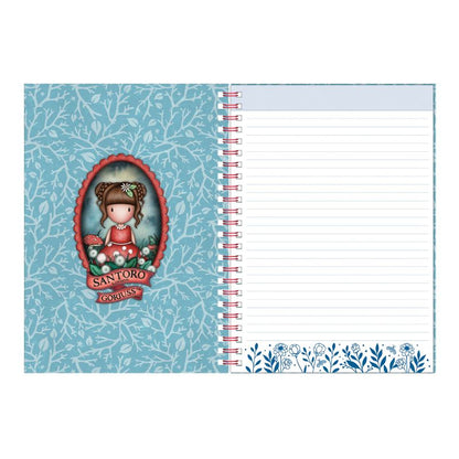 Тефтер с 2 книгоразделителя Santoro Gorjuss In The Forest - Little Mushroom