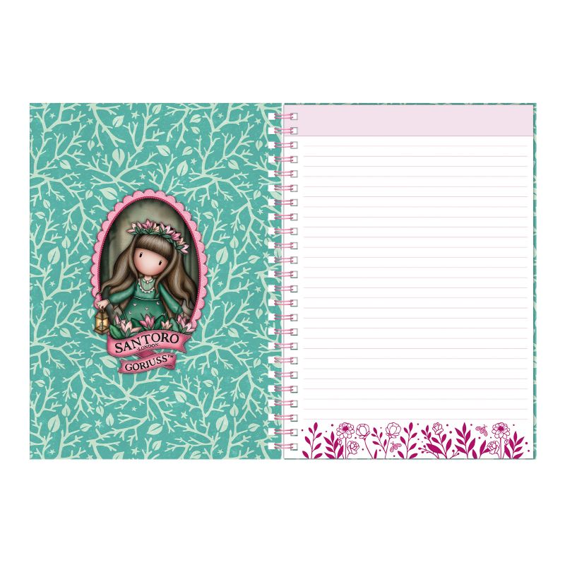 Тефтер с 2 книгоразделителя Santoro Gorjuss In The Forest - Woodland Wildflower