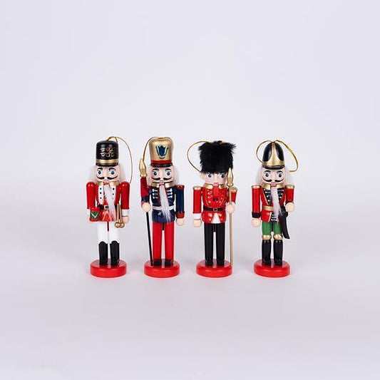 Лешникотрошачки, червено-зелени, комплект 4бр, 12.5см