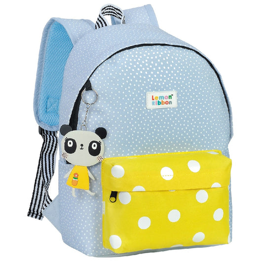 Раница за детска градина Lemon Ribbon Panda с точки
