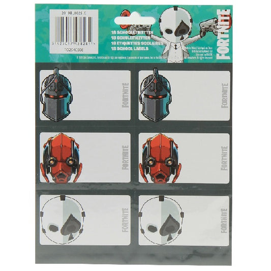 Ученически етикети FORTNITE skins - 18 бр.