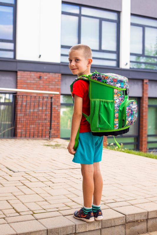 Ученически сет Minecraft Ergonomic - 3 части (раница, несесер и спортна торба)