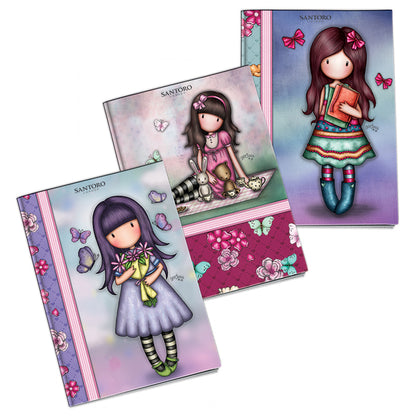 Тетрадка с твърди корици Santoro Gorjuss А4, Асортимент, 3 вида