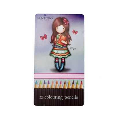Цветни моливи Santoro Between The Pages в метална кутийка