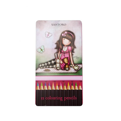 Цветни моливи Santoro Enjoy The Little Things в метална кутийка