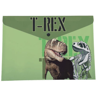 Папка плик с копче A4 Dinosaur