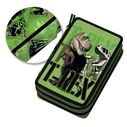 Ученически несесер със съдържание и две отделения T-Rex