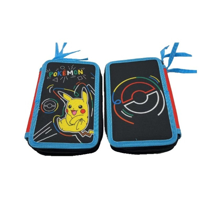 Ученически несесер със съдържание и две отделения Pokemon