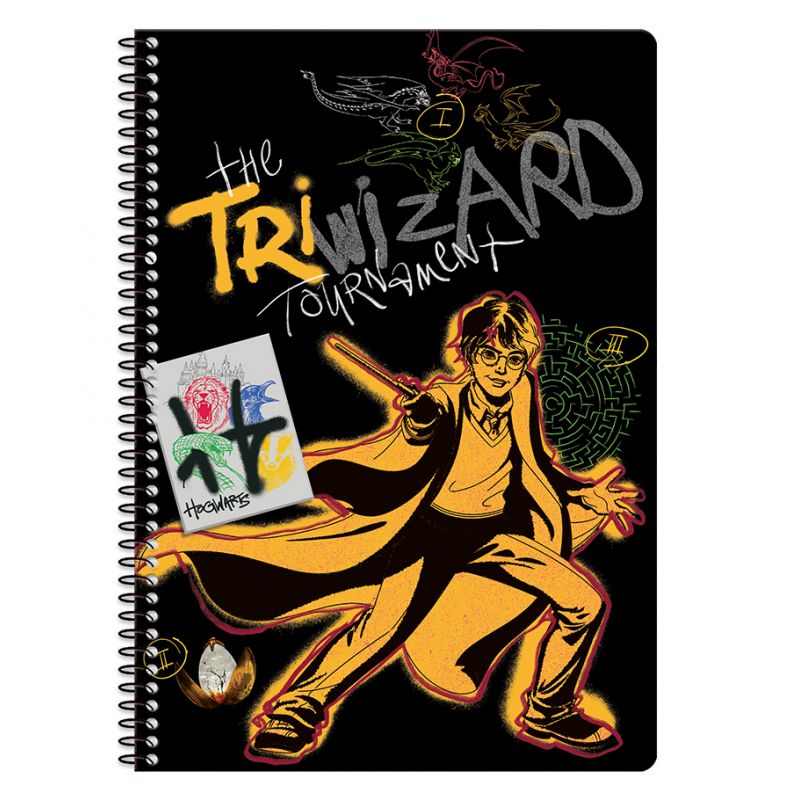 Тетрадка със спирала А5 Harry Potter, 60 листа, Асортимент