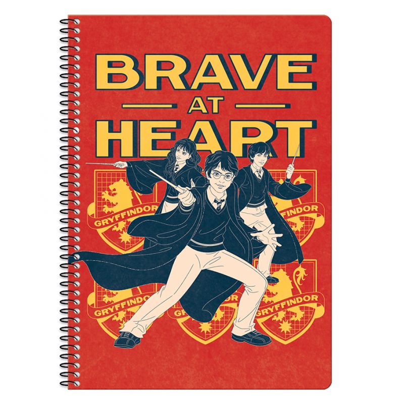 Тетрадка със спирала А5 Harry Potter, 90 листа, Асортимент