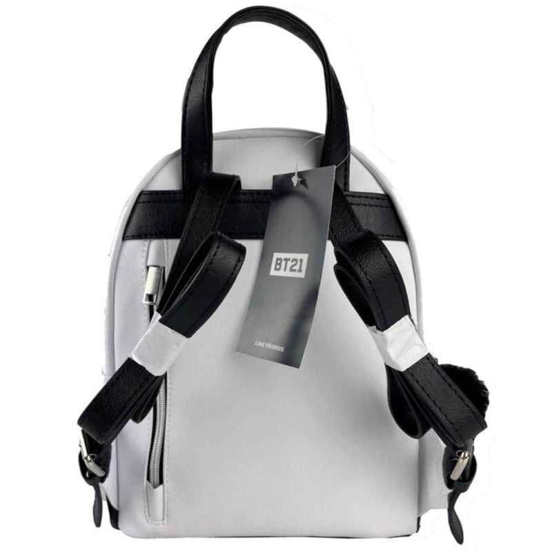 Кожена раница BT21 White