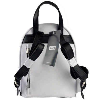 Кожена раница BT21 White