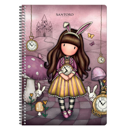 Тетрадка със спирала А4 Santoro Gorjuss, 60 листа, Асортимент