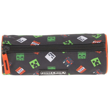 Ученически несесер, цилиндър, MINECRAFT Black без съдържание