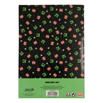 Тетрадка А5, Minecraft Creeper с малки квадратчета